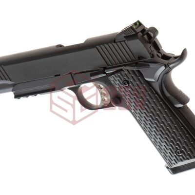 Alternative view of Army Armament M1911 Tactical Full Metal GBB Black