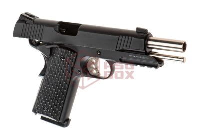 Army Armament M1911 Tactical Full Metal GBB Black - obrazek 3