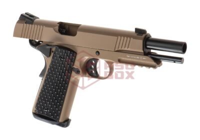 Army Armament M1911 Tactical Full Metal GBB Desert - obrazek 3