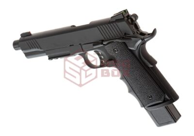 Army Armament M1911 Extended Full Metal GBB Black - obrazek 2