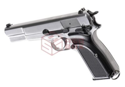 WE Hi-Power Mk3 Full Metal GBB Silver - obrazek 2