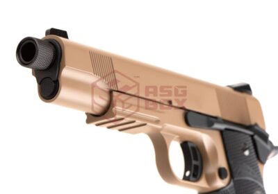 KJ Works M1911 MEU TBC Full Metal Co2 Tan - obrazek 4