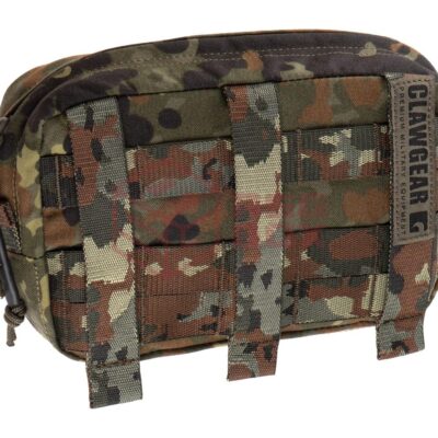 Alternative view of Clawgear Medium Horizontal Utility Pouch Zipped Core Flecktarn