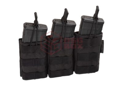 Clawgear 5.56mm Open Triple Mag Pouch Core Black - obrazek 3