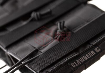 Clawgear 5.56mm Open Triple Mag Pouch Core Black - obrazek 6