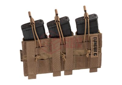 Clawgear 5.56mm Open Triple Mag Pouch Core Coyote - obrazek 4