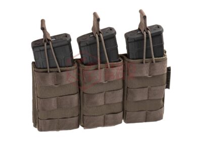 Clawgear 5.56mm Open Triple Mag Pouch Core RAL7013 - obrazek 3