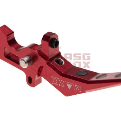 Alternative view of Maxx Model CNC Aluminum Advanced Speed Trigger Style B Red