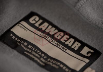 Clawgear CG Logo Zip Hoodie Wolf Grey XL - obrazek 8