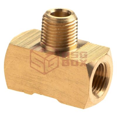 Alternative view of EpeS HPA Twin Coupling T Shape - 2x Inner 1/8NPT - Output I