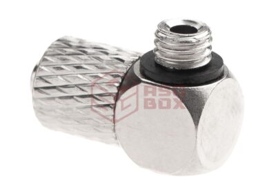 EpeS HPA 6mm Hose Coupling with Screwed Catch 90 Degree - Outer M5 Thread - obrazek 2