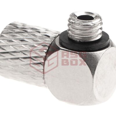 Alternative view of EpeS HPA 6mm Hose Coupling with Screwed Catch 90 Degree - Outer M5 Thread