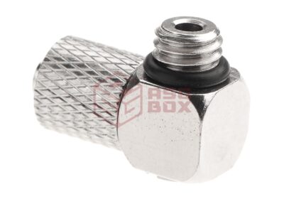 EpeS HPA 6mm Hose Coupling with Screwed Catch 90 Degree - Outer M6 Thread - obrazek 2
