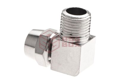 EpeS HPA 6mm Hose Coupling with Screwed Catch 90 Degree - Outer 1/8 NPT - obrazek 2