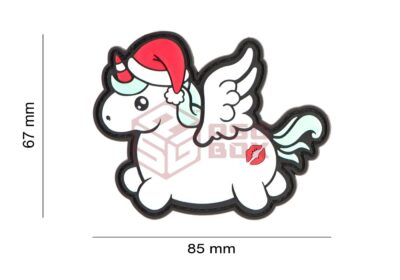 JTG Christmas Unicorn Rubber Patch Multicolor - obrazek 4