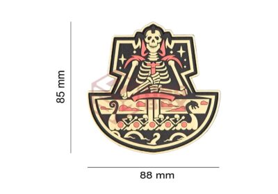 JTG Ghost Ship Skull Rubber Patch Desert - obrazek 5