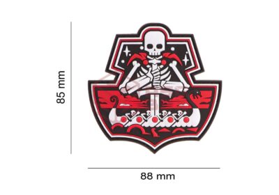 JTG Ghost Ship Skull Rubber Patch Multicolor - obrazek 5