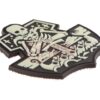 JTG Ghost Ship Skull Rubber Patch Glow OD-TM-11232560100 35427 asgbox.pl