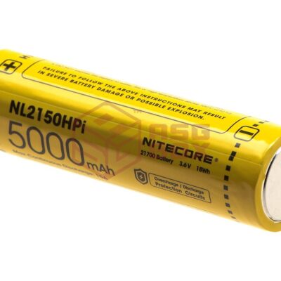 Nitecore NL2150 21700 Battery 3.7V 5000mAh + F21i Fast Charging Power System Yellow