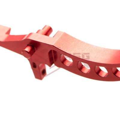 Alternative view of Jefftron Curved CNC Trigger Red
