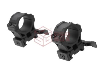Leapers Accu-Sync QR 25.4mm Medium Profile Rings Black - obrazek 2