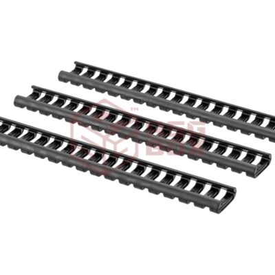 Alternative view of Ergo 18 Slot LowPro Ladder Rail Cover - 3 pcs Black