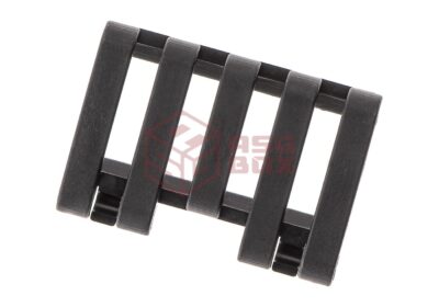Ergo 5 Slots LowPro Wire Loom Rail Cover Black - obrazek 4