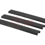 Ergo 18 Slot Textured Slim Line Rail Cover - 3 pcs Black