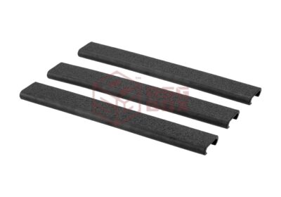 Ergo 18 Slot Textured Slim Line Rail Cover - 3 pcs Black