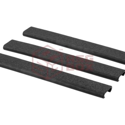 Ergo 18 Slot Textured Slim Line Rail Cover - 3 pcs Black