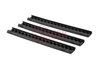 Ergo 18 Slot Textured Slim Line Rail Cover - 3 pcs Black - obrazek 2