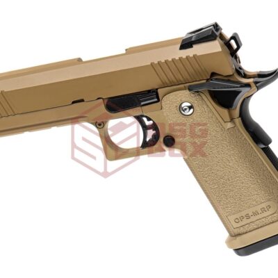 Alternative view of Golden Eagle 3303 Hi-Capa Full Metal GBB Tan
