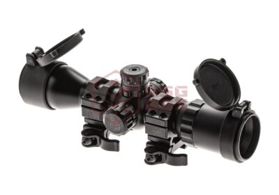 Leapers BugBuster 3-12X32 Scope Side AO Mil-Dot With QD Rings Black - obrazek 2