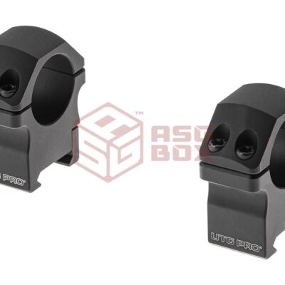 Alternative view of Leapers PRO 25.4mm Medium Profile P.O.I. Picatinny Rings Black