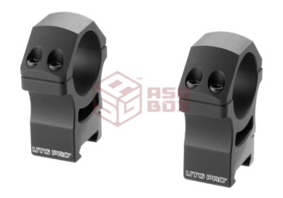 Leapers PRO 30mm High Profile P.O.I. Picatinny Rings Black - obrazek 2
