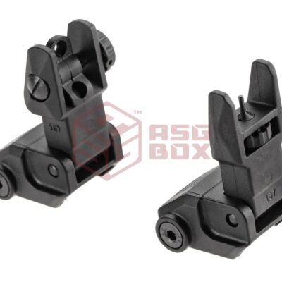 Alternative view of DLG Tactical High Profile Folding Sights Set Black