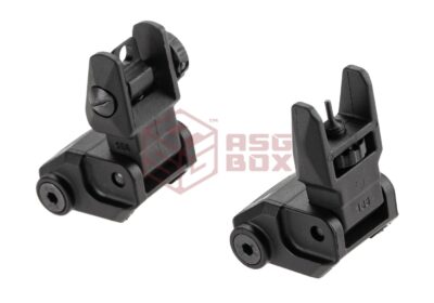 DLG Tactical Low Profile Folding Sight Set Black - obrazek 2