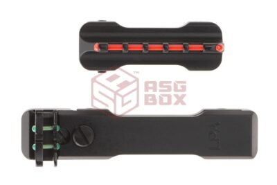 LPA Adjustable Fiber Optic Sights Set for 6-8mm Shotgun Ribs - obrazek 4
