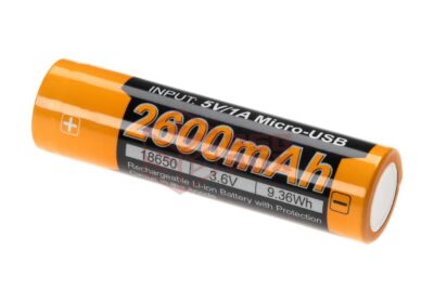 Fenix 18650 USB-C Battery 3.7V 2600mAh