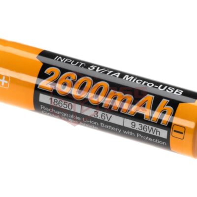 Fenix 18650 USB-C Battery 3.7V 2600mAh