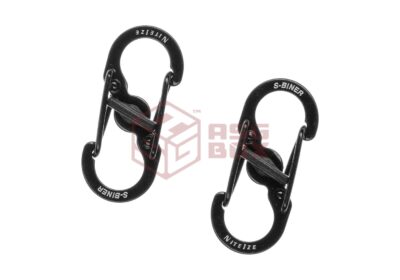 Nite Ize S-Biner Stainless Steel MicroLock 2pcs Black - obrazek 2