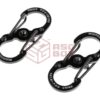 Nite Ize S-Biner Stainless Steel MicroLock 2pcs Black OD-TM-12287306000 44208 LSBM-01-2R3 asgbox.pl