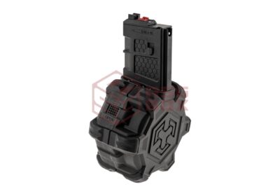 AW Custom Drum Mag AR15 Series GBB 350rds Black - obrazek 2