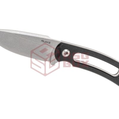 Alternative view of Defcon D2 Fixed Blade Silver Flecks Handle Grey