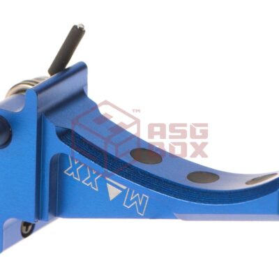 Alternative view of Maxx Model CNC Aluminum Advanced Speed Trigger for EVO-3 Style D Blue