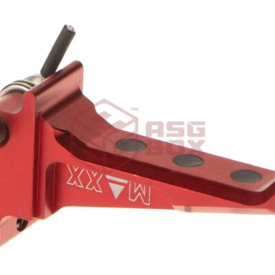 Alternative view of Maxx Model CNC Aluminum Advanced Speed Trigger for EVO-3 Style E Red