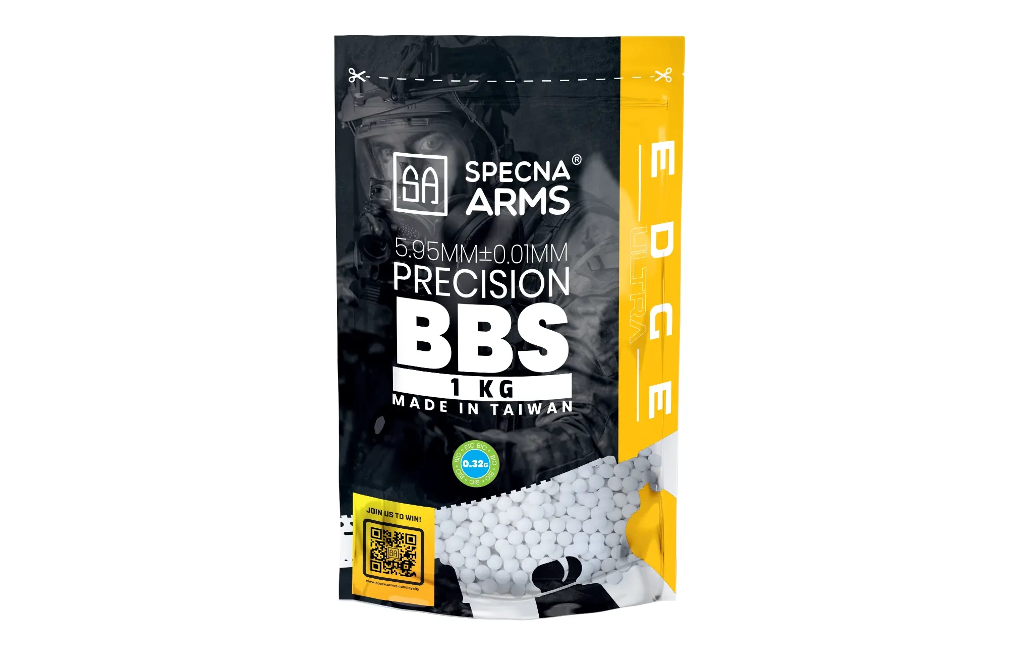 Kulki precyzyjne 0,32g Specna Arms EDGE ULTRA BIO - 1 kg - białe