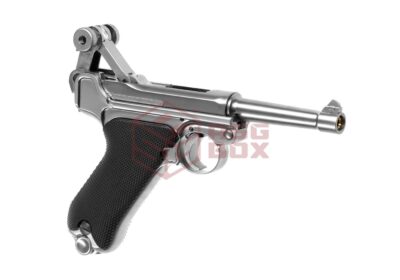 WE P08 Full Metal GBB Silver - obrazek 3