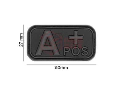 JTG Bloodtype Rubber Patch A Pos Blackops - obrazek 4