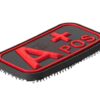 JTG Bloodtype Rubber Patch A Pos Blackmedic OD-TM-10173250500 7086 asgbox.pl